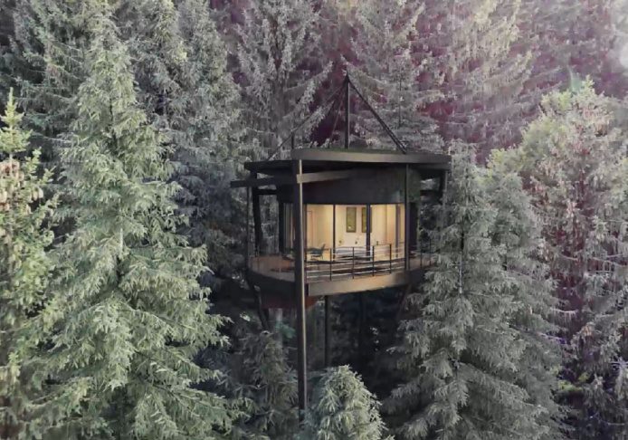 La cabane feuille ouvrira ses portes au Val d'Arly - DR