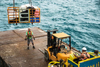 Aranui 5 – Le déchargement du fret - Copyright Birger Meierjohann Aranui 5 – Le déchargement du fret - Copyright Birger Meierjohann