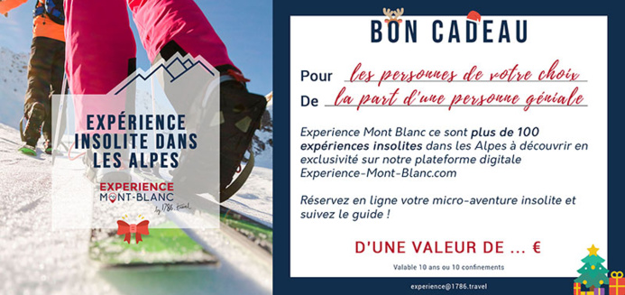 Bon Cadeau Experience Mont-Blanc © SNOOC Bon Cadeau Experience Mont-Blanc © SNOOC