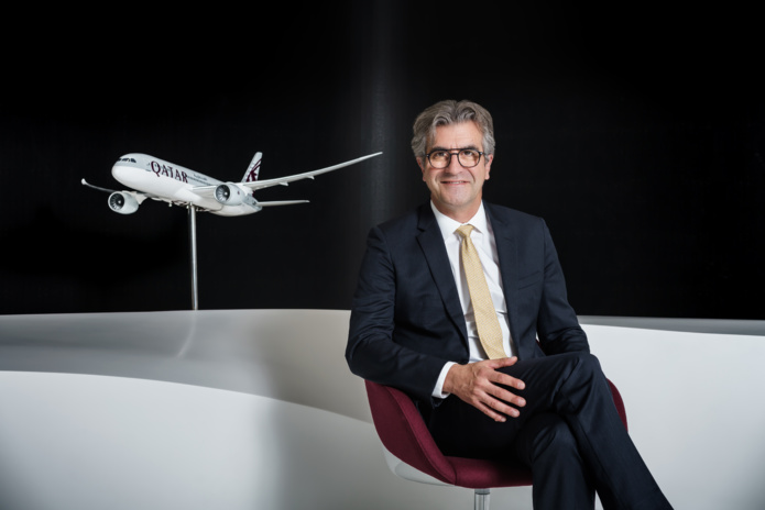 Thierry de Bailleul a rejoint Qatar Airways en juin 2020 © DR QA Thierry de Bailleul a rejoint Qatar Airways en juin 2020 © DR QA
