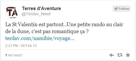 III. - Saint-Valentin : les professionnels du tourisme s'en donnent à coeur-joie ! III. - Saint-Valentin : les professionnels du tourisme s'en donnent à coeur-joie !