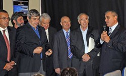 Christian Jeanjean, président de l'APLR, présente le projet au Salon Nautique Christian Jeanjean, président de l'APLR, présente le projet au Salon Nautique