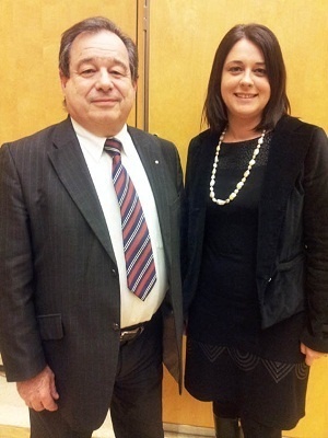 Gérard Coute, Président de la FFCC, a rencontré Sylvia Pinel jeudi 7 février 2013 - Photo DR