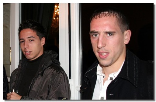 Samir Nasri et Franck Ribery, les 2 joueurs olympiens, étaient de la fête Samir Nasri et Franck Ribery, les 2 joueurs olympiens, étaient de la fête