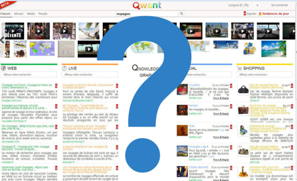 Qwant, n'a pas (encore) vraiment de tigre dans son moteur... Qwant, n'a pas (encore) vraiment de tigre dans son moteur...