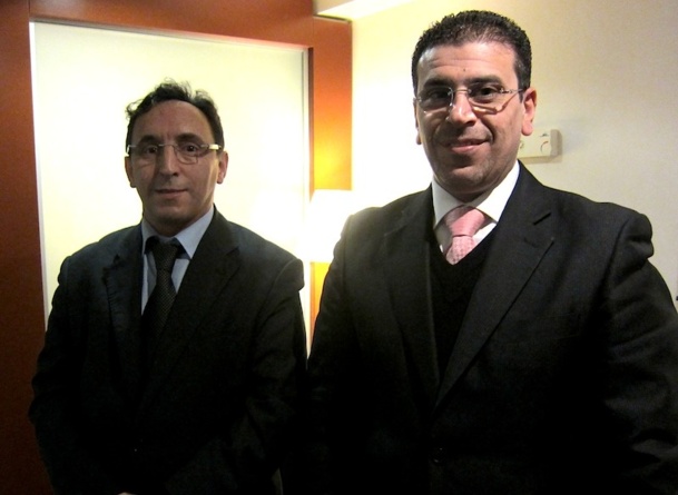 Fathi Fartoun, le manager France d'Uniques Vacances accompagné par Kareem Sader, le manager général du pôle tourisme du groupe Kharafi. DR Fathi Fartoun, le manager France d'Uniques Vacances accompagné par Kareem Sader, le manager général du pôle tourisme du groupe Kharafi. DR