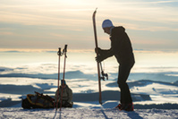 Ski de randonnée sur les sommets du massif du Sancy (63) © P. Busser/Auvergne-Rhône-Alpes Tourisme