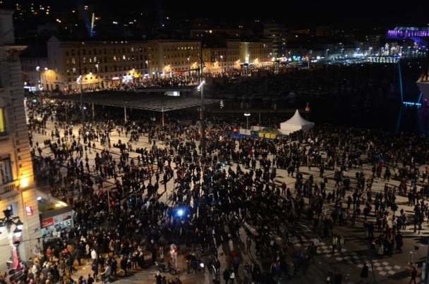 Le samedi 12 janvier 2013, plus de 400 000 personnes étaient présentes dans les rues de Marseille pour le lancement de MP2013 - Photo : Ville de Marseille