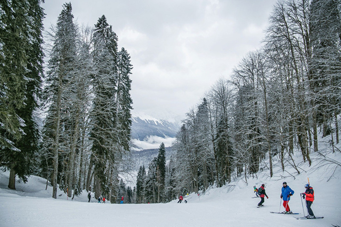 Skier dans la vallée de la Tarentaise à Méribel Skier dans la vallée de la Tarentaise à Méribel