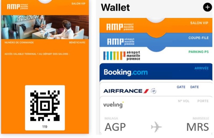 Les futurs voyageurs pourront réserver de nombreux services depuis l'application Wallet - DR