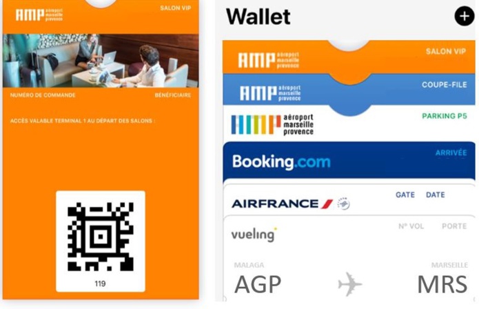 Les futurs voyageurs pourront réserver de nombreux services depuis l'application Wallet - DR Les futurs voyageurs pourront réserver de nombreux services depuis l'application Wallet - DR