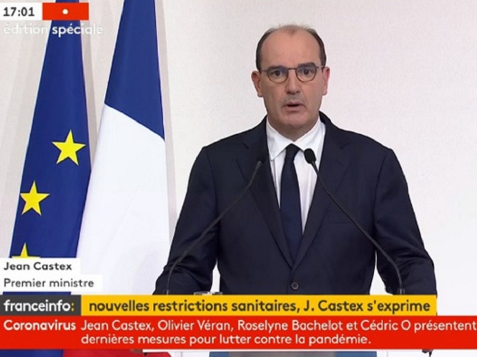 Jean Castex a annoncé la mise en place d'un couvre feu national à 18h - DR
