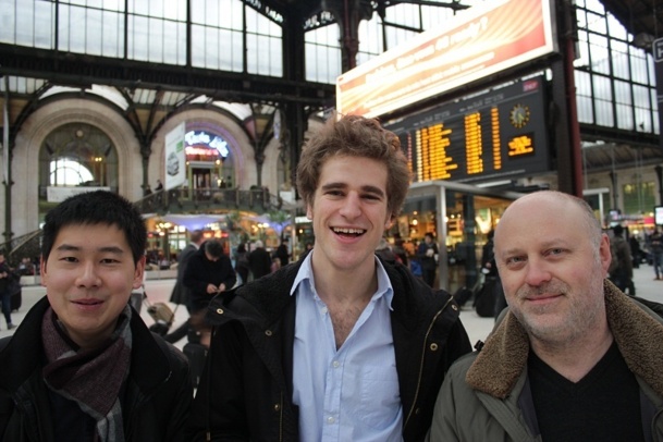 De gauche à droite : Benjamin Lan Sun Luk, responsable technique, Thomas Bompaire, responsable du développement, et Sylvain Gandilhon, responsable des opérations - Photo DR