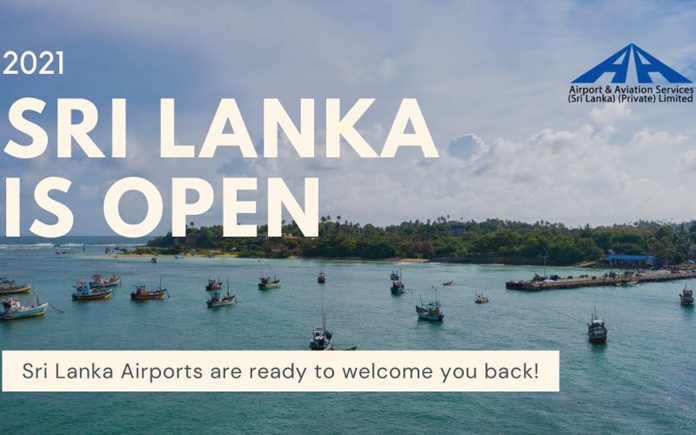 "Les aéroports du Sri Lanka sont prêts à de nouveau vous accueillir" - illustration: BIA Airport "Les aéroports du Sri Lanka sont prêts à de nouveau vous accueillir" - illustration: BIA Airport