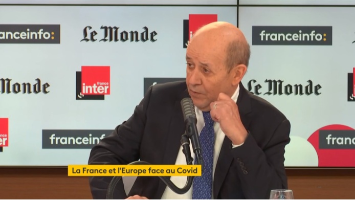 Jean-Yves Le Drian était invité de France Info - DR
