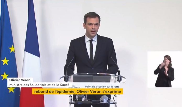 Conférence de presse d'Olivier Véran ministre de la Santé ce jeudi 18 janvier 2021 - DR Conférence de presse d'Olivier Véran ministre de la Santé ce jeudi 18 janvier 2021 - DR