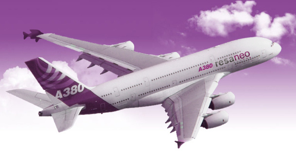 Chaque Airbus 380 haute densité pourra embarquer chacun 621 passagers en configuration charter /photo dr Chaque Airbus 380 haute densité pourra embarquer chacun 621 passagers en configuration charter /photo dr