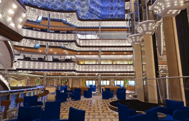 L'Atrium du Costa Diadema, le nouveau navire de Costa Croisières - DR L'Atrium du Costa Diadema, le nouveau navire de Costa Croisières - DR