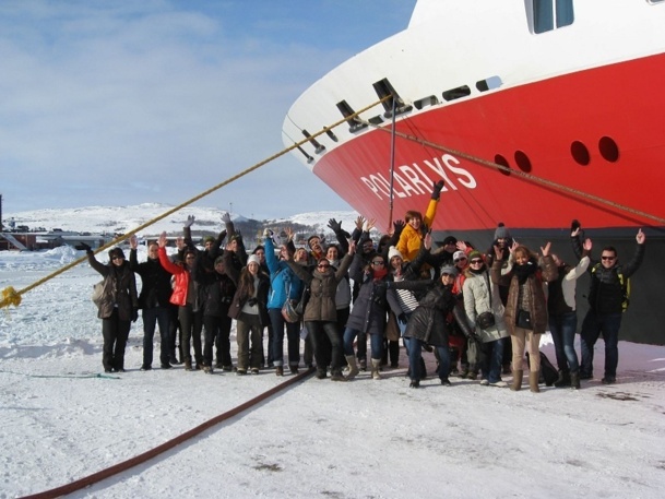 Les participants à l'eductour ont pu embarquer pour une croisière en Norvège du Nord sur le MS Polarlys - Photo DR Les participants à l'eductour ont pu embarquer pour une croisière en Norvège du Nord sur le MS Polarlys - Photo DR
