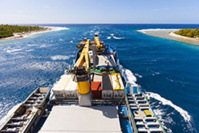 © Croisières Aranui / La partie cargo de l’Aranui