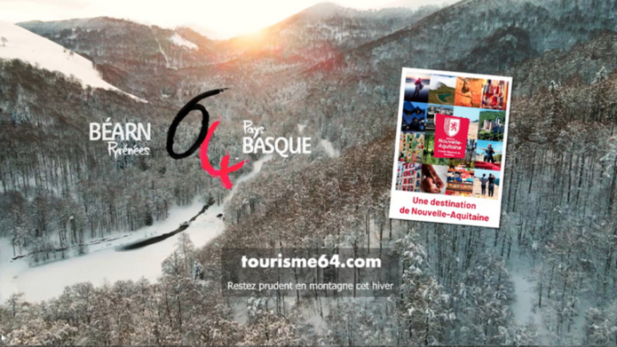 Le Comité Régional du Tourisme de Nouvelle-Aquitaine, Atout France et l'Agence d'attractivité et de Développement Touristiques Béarn Pays basque ont lancé une campagne de communication pour promouvoir le tourisme de montagne, à hauteur de plus de 100 000€. - DR