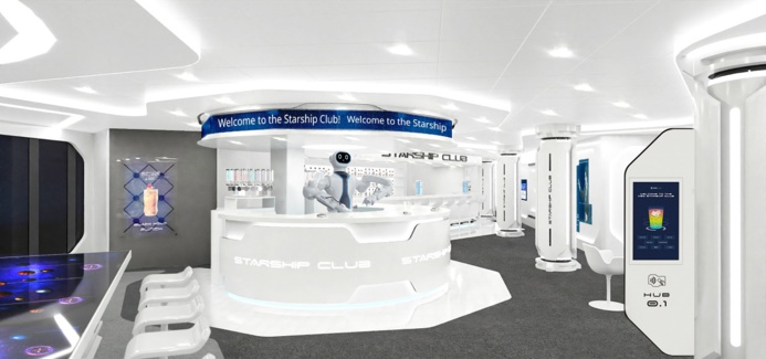 Rob, le barman robot du MSC Starship Club - DR