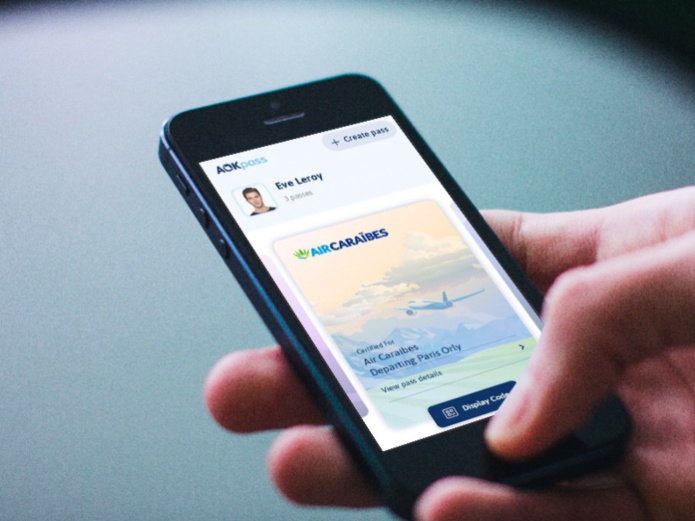 L’application ICC AOKpass testée par Air Caraïbes se base sur la blockchain - DR L’application ICC AOKpass testée par Air Caraïbes se base sur la blockchain - DR