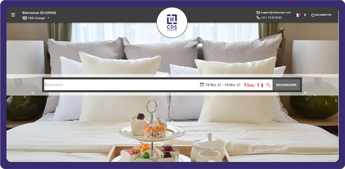 Capture écran TravelRoom © CDS Groupe Capture écran TravelRoom © CDS Groupe