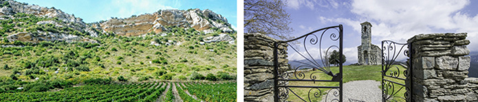 Dans les vignes de Patrimonio / Eglise Saint Michel à Murato © OTI Saint Florent Nebbiu Dans les vignes de Patrimonio / Eglise Saint Michel à Murato © OTI Saint Florent Nebbiu