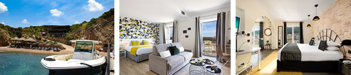 Hôtel Capu Biancu Bonifacio © S.Alessandri / © Suite junior hôtel Santateresa - Bonifacio / © Hôtel Solemare - Bonifacio Hôtel Capu Biancu Bonifacio © S.Alessandri / © Suite junior hôtel Santateresa - Bonifacio / © Hôtel Solemare - Bonifacio