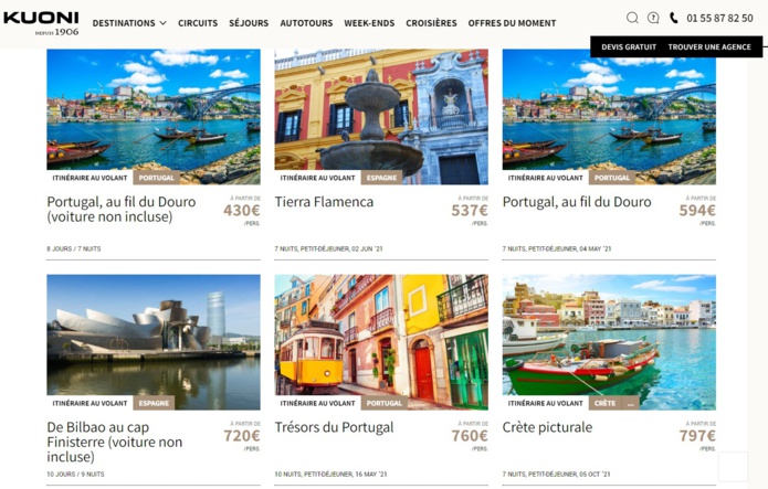 La nouvelle production Europe du Sud est accessible en ligne pour les agences de voyages - DR La nouvelle production Europe du Sud est accessible en ligne pour les agences de voyages - DR