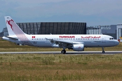 Tunisair réceptionne son nouvel A320 mardi 30 avril 2013 à l'aéroport de Tunis-Carthage - Photo DR