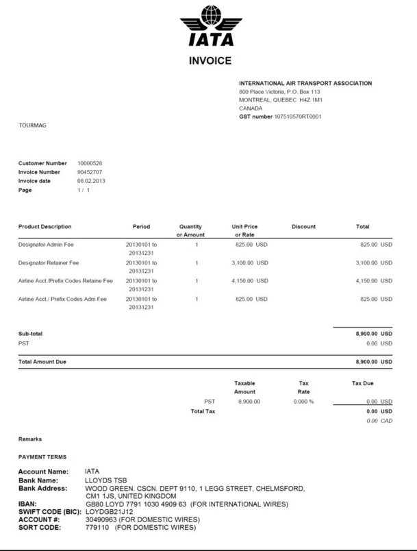Fausse facture envoyée par les faussaires Fausse facture envoyée par les faussaires