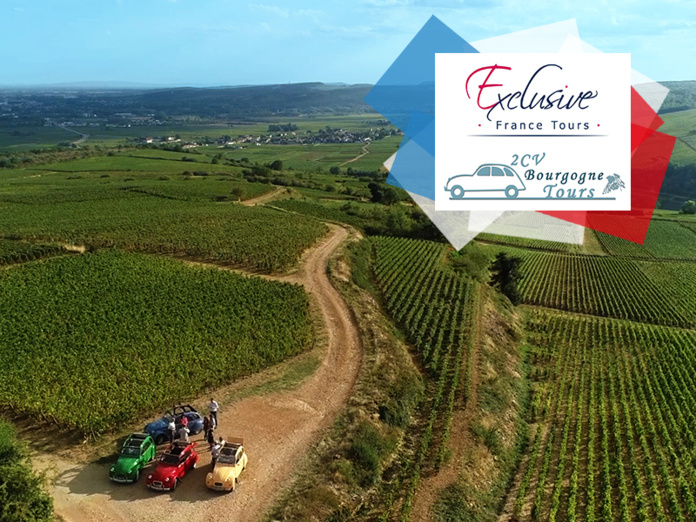 Balade en 2CVs au milieu des vignobles de Bourgogne © 2CV Bourgogne Tours / Exclusive France Tours