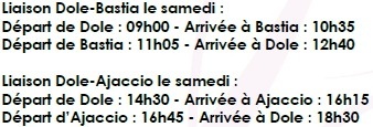 IGavion : vols vers Bastia et Ajaccio depuis Dole Jura dès le 22 juin 2013