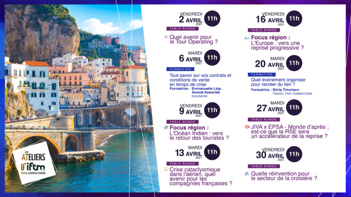 IFTM : demandez le programme des ateliers pour le mois d'avril IFTM : demandez le programme des ateliers pour le mois d'avril