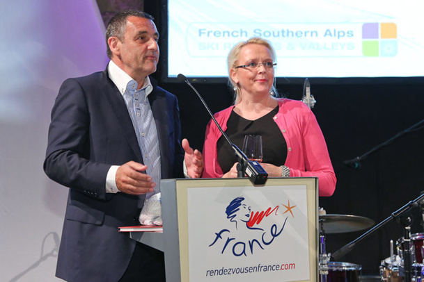 Corinne Foulquier, Directeur Atout France Autriche et Europe Centrale et Bruno James, directeur CRT PACA - DR Corinne Foulquier, Directeur Atout France Autriche et Europe Centrale et Bruno James, directeur CRT PACA - DR