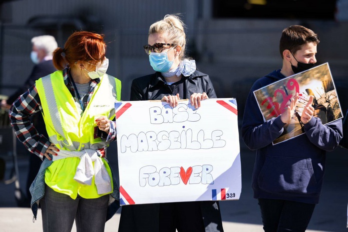 Plus de 134 salariés d'Air France et leurs familles se sont rassemblés à l'Aéroport de Marseille - C&S Daumas