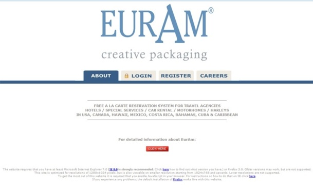 Le nouveau site d'Euram "sera bien plus facile à utiliser, plus intuitif, et il ne sera donc plus nécessaire de suivre une formation pour apprendre à l’utiliser", selon Serge d’Albrand, Directeur Commercial France d’EurAm - Capture Ecran