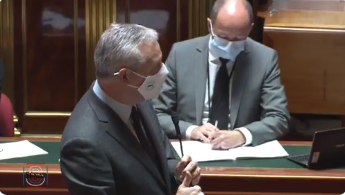 Bruno Le Maire devant le Sénat - DR Bruno Le Maire devant le Sénat - DR