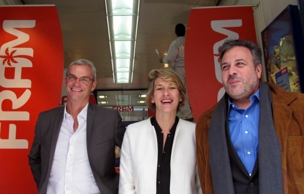 Le ravalement de Fram a démarré et ce n'est pas que de façade... D. Cohen, PDT du directoire de FRAM, Eve-Lise Blanc-Deleuze Directrice Commerciale et Joost Bourlon Directeur de l'exploitation - Photo JdL Le ravalement de Fram a démarré et ce n'est pas que de façade... D. Cohen, PDT du directoire de FRAM, Eve-Lise Blanc-Deleuze Directrice Commerciale et Joost Bourlon Directeur de l'exploitation - Photo JdL
