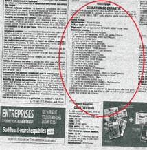 L'annonce l'égale de l'APST parue dans Sud Ouest le 22 mai 2013 - Cliquez pour zoomer L'annonce l'égale de l'APST parue dans Sud Ouest le 22 mai 2013 - Cliquez pour zoomer