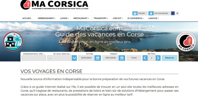 Ma Corsica entend agréger les offres des hôteliers, restaurateurs, artisans corses - DR