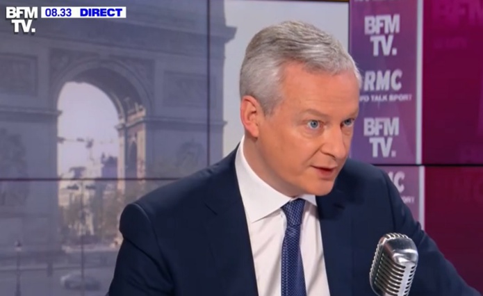 Bruno Le Maire a déclaré travailler sur "une solution sur mesure pour toutes les entreprises" en difficulté - Capture écran