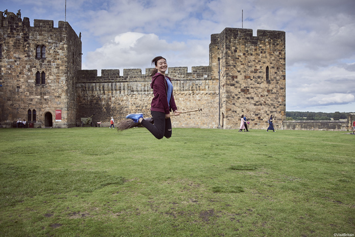 Cours de Quidditch au château d'Alnwick ©VisitBritain
