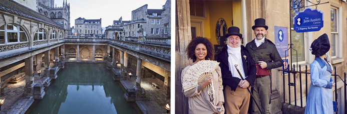 Bains Romains©VisitBritain - Jane Austen Centre ©VisitBritain/Simon Winnall Bains Romains©VisitBritain - Jane Austen Centre ©VisitBritain/Simon Winnall