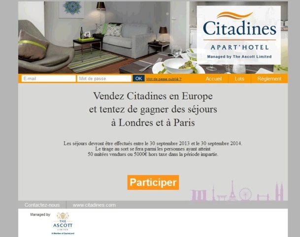 Challenge de ventes : Citadines fait gagner des séjours à Londres et Paris Challenge de ventes : Citadines fait gagner des séjours à Londres et Paris