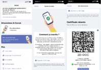 Voici les premiers visuels de TousAntiCovid-Carnet le passeport sanitaire français - DR Voici les premiers visuels de TousAntiCovid-Carnet le passeport sanitaire français - DR