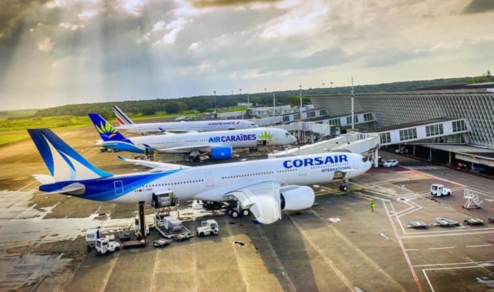 En mars 2021, le trafic passager à chuté de 85% à l'Aéroport Guadeloupe Pôle Caraïbes - DR En mars 2021, le trafic passager à chuté de 85% à l'Aéroport Guadeloupe Pôle Caraïbes - DR