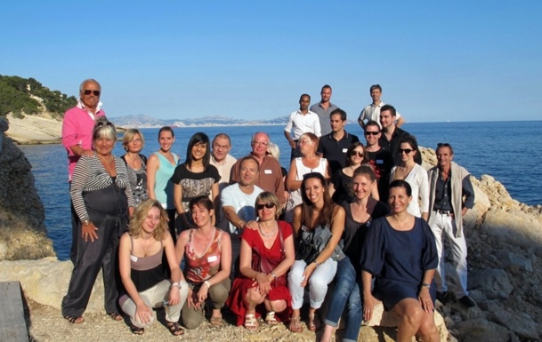 Une partie des participants du séminaire de ce week end au Club Vacanciel de Carry-le-Rouet (cliquer pour agrandir) /photo dr